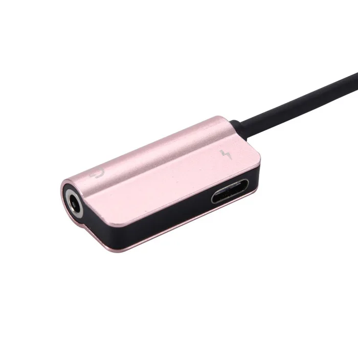 USB C аудио кабель 2 в 1 тип-c до 3,5 мм разъем наушников адаптер приемник аудио сплиттер для Xiaomi 8 FKU66