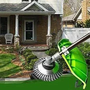 Steel Wire Wheel Garden Weed Brush Lawn Mower Grass Eater Trimmer Brush Cutter Tools Garden Grass Trimmer Head Weed Brush 2