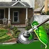Steel Wire Wheel Garden Weed Brush Lawn Mower Grass Eater Trimmer Brush Cutter Tools Garden Grass Trimmer Head Weed Brush 2