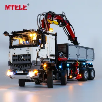 

MTELE Brand LED Light Up Kit For Technic MBZ Arocs 3245 Toys Lighting Set Compatible With 42043