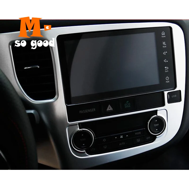 ABS матовая 2015 2016 2017 для Mitsubishi Outlander автомобильная навигация декоративная рамка