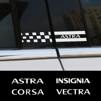 

2PCS Car Window B Pillars Stickers For Opel OPC Astra J H G K Insignia Corsa D B E Mokka Vectra B Reflective Vinyl Accessories