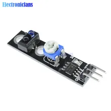 Seguidor de Linha Faixa Módulo Sensor de Reflexão 3Pin TCRT5000 Infravermelho Interruptor Do Sensor Obstacle Avoidance Módulo para Arduino