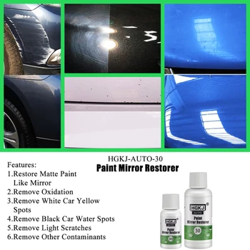 

Car Beauty HGKJ 20/50ML Paint Mirror Restorer Automotive Paint Mirror Reducing Agent Scratch Repair Car Accessories TSLM1