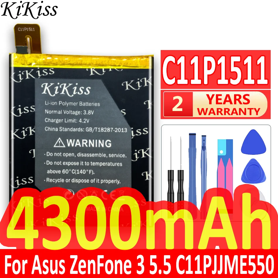 Zenfone3 батарея 4300 мА/ч с округлыми рамками ASUS Zenfone 3 Ze552kl Z012da Z012de высокое Ёмкость