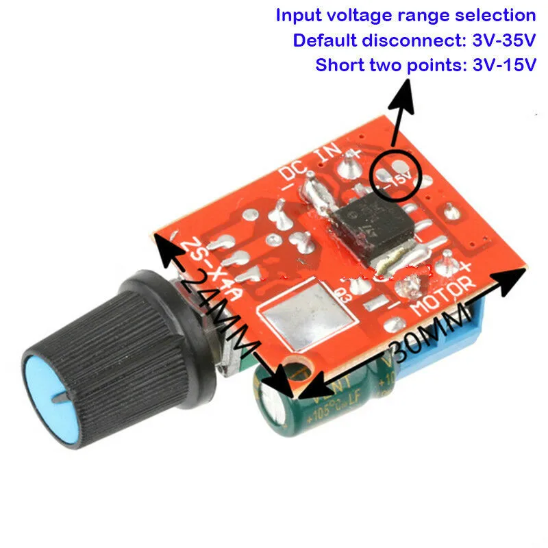 DC Motor Speed Controller Motor Speed Controller Electric Motor Speed Controller 5A 90W PWM 12V DC Motor Speed Controller Module