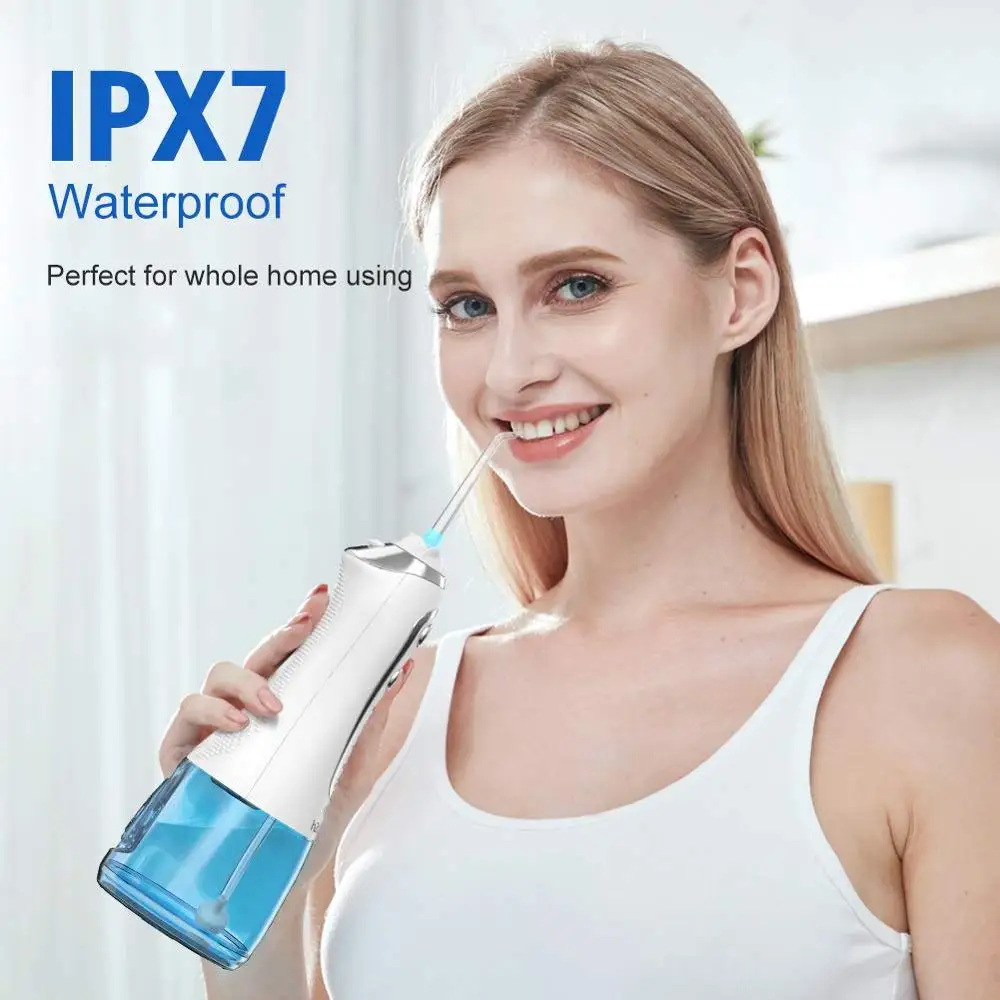  USB Rechargeable 300ml Irrigator 5 Modes Oral Irrigator Water Floss Portable Dental Water Flosser J