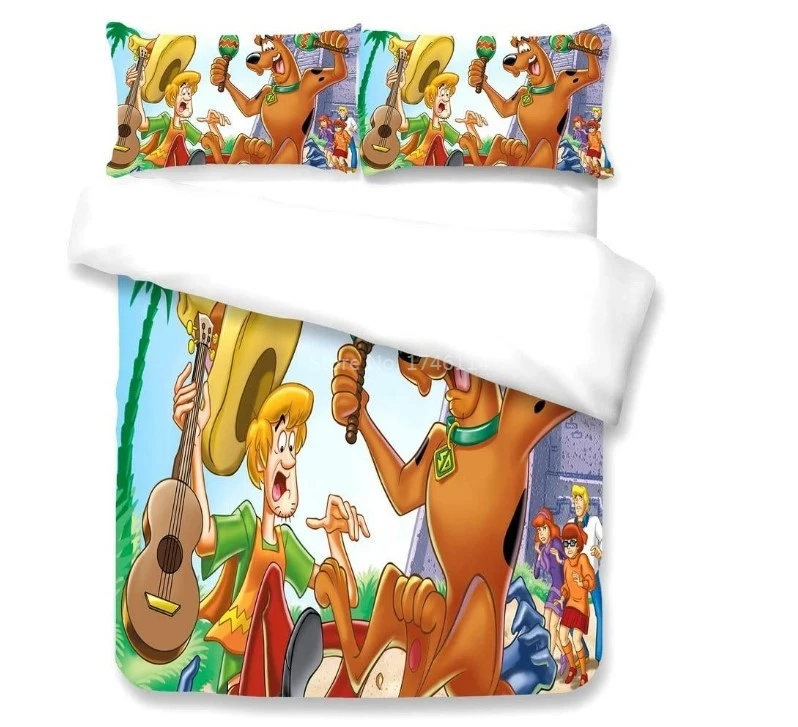 Милый комплект постельного белья Scooby Doo с объемным мультяшным рисунком