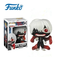 Funko pop, фигурка японского Гуля, 10 см, версия Q, Kaneki Ken, ПВХ, фигурка, Коллекционная модель, игрушки, подарок на день рождения на Хэллоуин