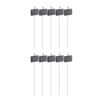 

10Pcs Plant Label Garden Markers Signs Labels Weatherproof Reusable Slate Hanging Tags on for Flower Bed Pots Planters