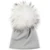 Geebro Newborn Baby Girls Boys Winter Cotton Stretch Beanies hats Caps Soft Baby Kids With 15 cm Real fur pompom Gifts 21