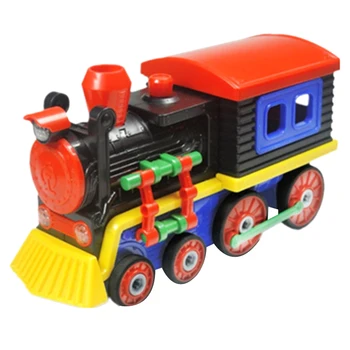 

FULL-Take Apart Toys Train Set, Construction Toys Kit with Sounds & Lights, Boys Girls 3 Years Old and Up - Build Your Own Train