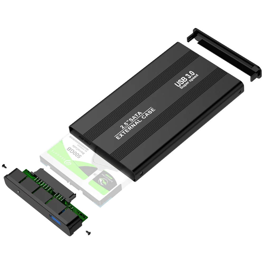 Rocketek чехол для жесткого диска алюминиевый 2,5 дюймов SATA для USB 3,0 SSD адаптер Коробка для жесткого диска внешний корпус для ноутбука Настольный ПК