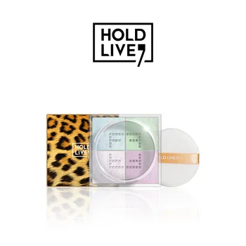 

Hold Live Leopard Textured Honey Powder Oil-Control Color Waterproof Clear Makeup Brighten Skin Loose Powder All Skin Types