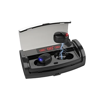 

M18 Tws Wireless Bluetooth 5.0 Earphones Double LED in-ear Cordless Handsfree in Ear Earbuds with microphone Charging Case