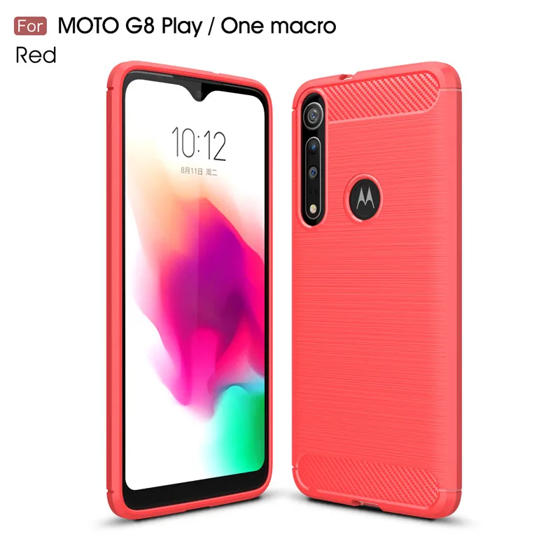 Чехол для Motorola Moto G8 Play, противоударный мягкий ТПУ матовый чехол для Motorola One, макро чехол, оболочка G8 Play