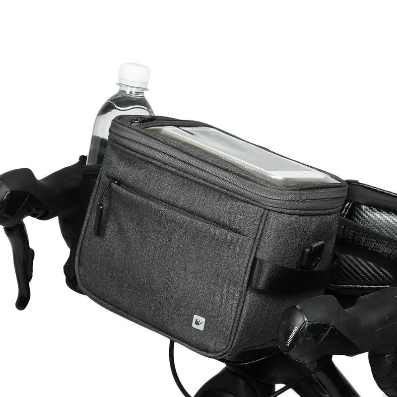 Rhinowalk дорожный велосипед сумка наборы Топ Передняя Труба рамы Сумки на большие расстояния задний багажник для крыши Pannier водонепроницаемый большой емкости - Цвет: RK18996 gray