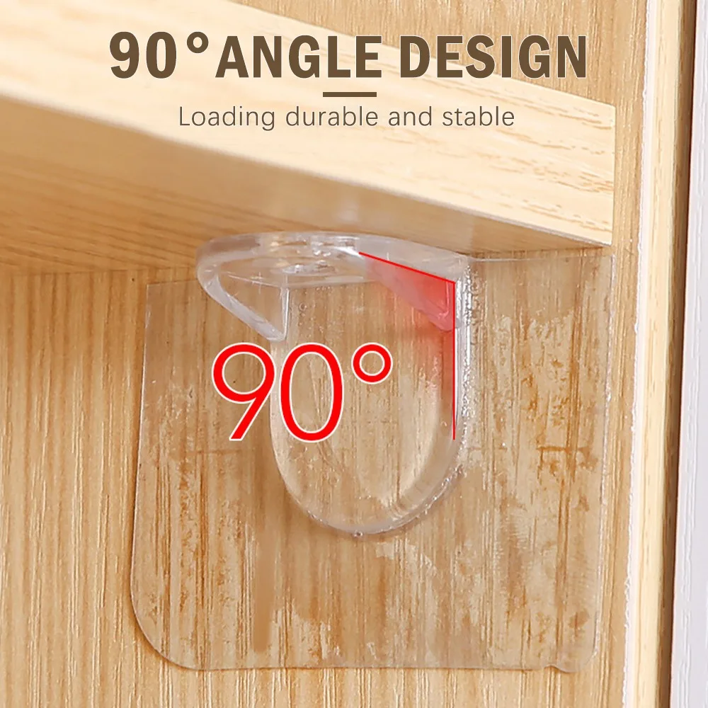 5/10PCs Adhesive Shelf Support Pegs Drill Free Nail Instead Holders