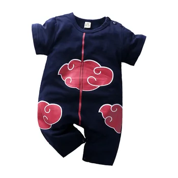 

Summer Baby Boy Short Sleeve 2020 New Cartoon Anime Printing Baby Jumpsuit Cosplay Crawling Suit Buckle One-Piece Baby Suit