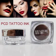 11 цветов микроблейдинг PCD пигмент Перманентный макияж бровей и губ татуировки чернила макияж красота инструмент микроблейдинг аксессуар 10 мл