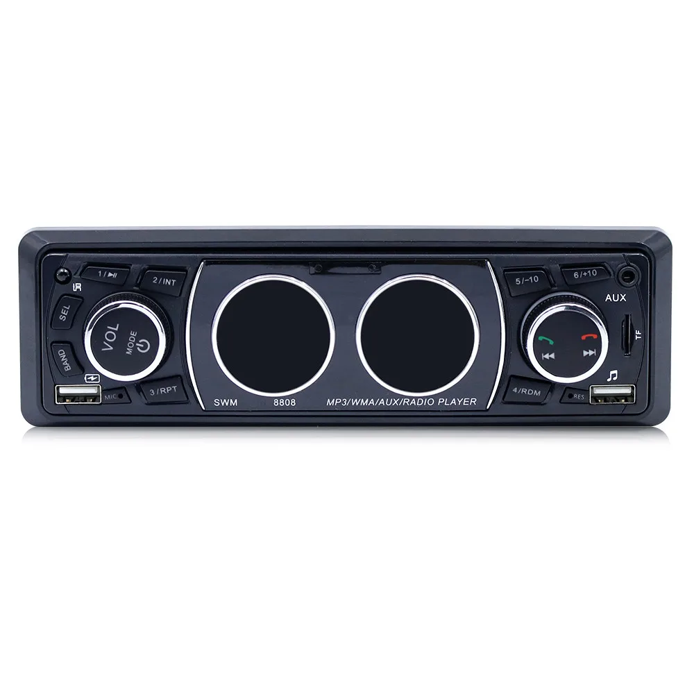 8808 автомобильный беспроводной плеер стерео аудио в тире FM Aux вход ресивер TF/USB/MP3 Поддержка мобильного телефона Быстрая зарядка хорошая стабильность
