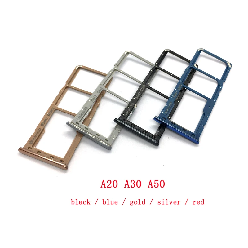 20 штук лоток для сим-карт SD Card Reader держатель для samsung Galaxy A10 A20 A30 A40 A50 A60 A70 A80 A90 M10 M20 M30SIM держатель лотка Слот для карт