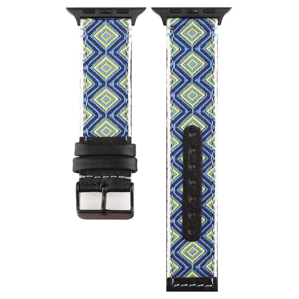 C Ремешок для Apple Watch band 4 5 40 мм 44 мм модный браслет из натуральной кожи correa iWatch 3 2 1 38 мм 42 мм аксессуары для наручных ремней - Цвет ремешка: C