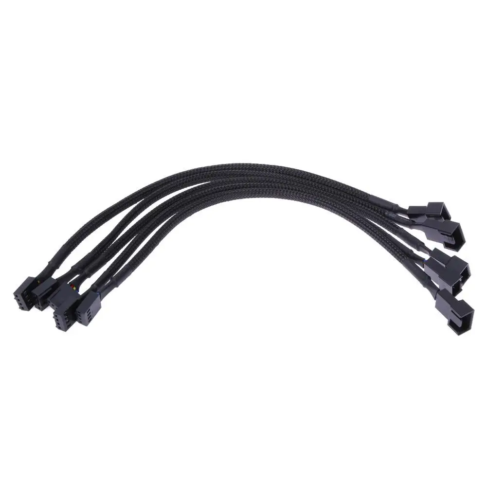 5-Pack Braided Sleeving 25CM CPU PWM Fan Power Extension Cable with TX4 4pin Connectors and 4 Pin Molex Plug Description Image.This Product Can Be Found With The Tag Names Case fan, Computer Cables Connecting, Computer Peripherals, PC Hardware Cables Adapters