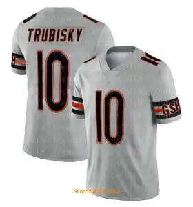 Мужские 52 Khalil Mack Джерси 34 Walter Payton 10 Mitchell Trubisky 100th anniversary 39 Jackson Футбол сшитые медведи майки - Цвет: 9