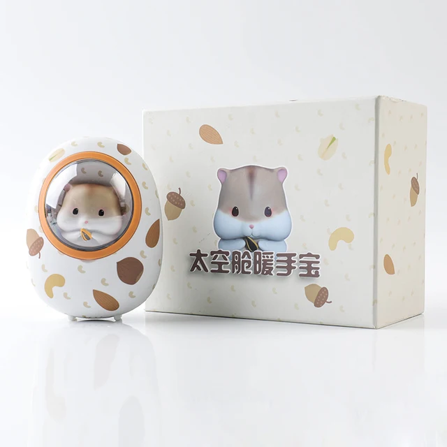 Mini Portable 5000mAh Power Bank Cute Space Capsule Hamster Charging USB Hand Warmers for Girl Loves Gift Butter Cat Power Bank