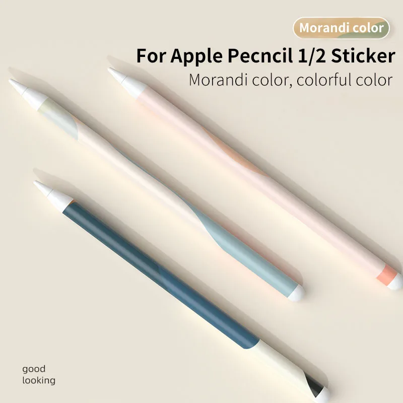 Morandi цветные наклейки для Apple Pencil 1 2 ультратонкие нарисованные стилус