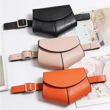

Women Serpentine Fanny Pack Ladies New Fashion Waist Belt Bag Mini Waist Bag Leather Small Shoulder Bags Marsupio Donna #T5P