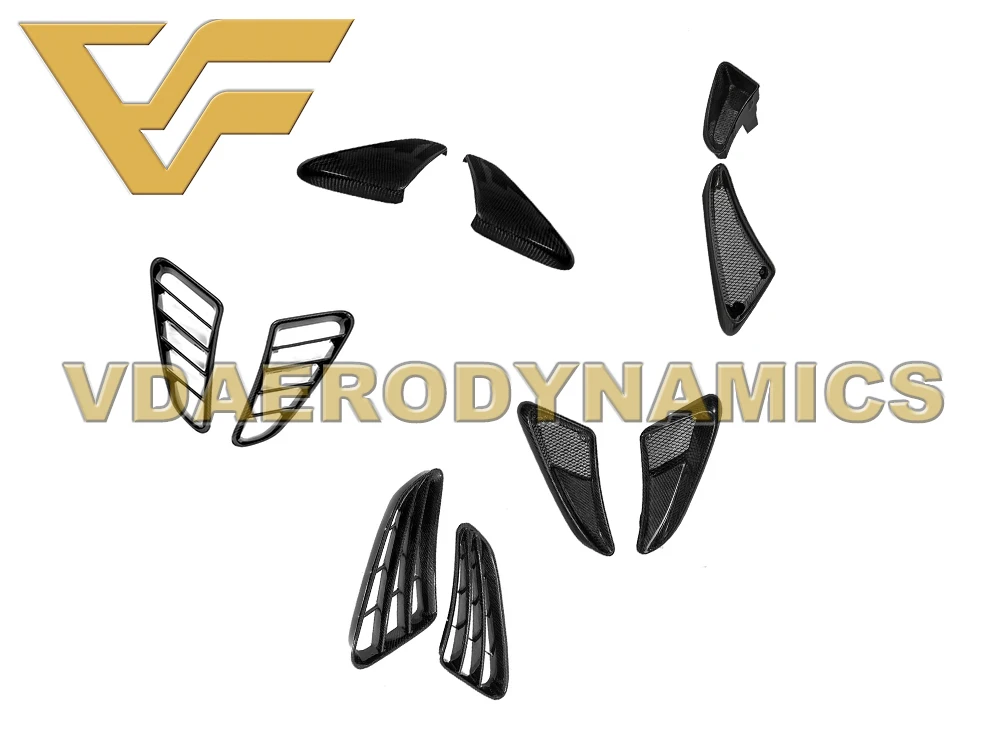 Подходит для 05-12 987 Porsche Cayman Boxster VADCarbon Fiber боковое крыло Air Dam Vent Cover-5 стилей на выбор
