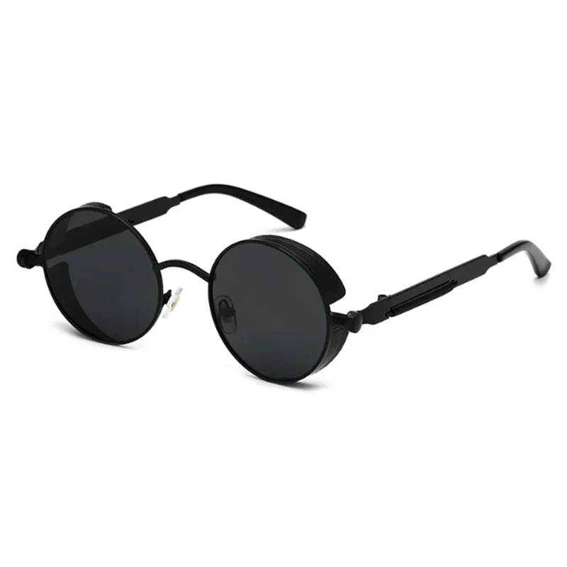 Round Metal Myopia Glasses Gothic Steampunk Vintage Shield Eyewear Shades Prescription 0 -0.5 -0.75 -1.0 -2.0 -3.0 To -6.0 4