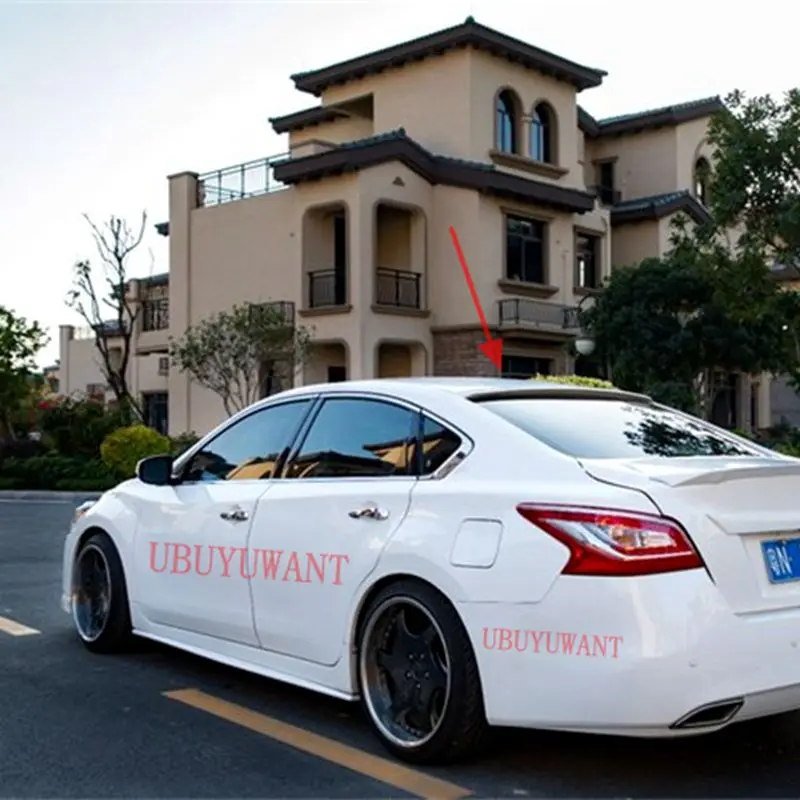 Для Nissan Altima Teana задний спойлер на крышу FRP материал праймер цвет украшение в виде хвостового крыла для Altima Teana 2013