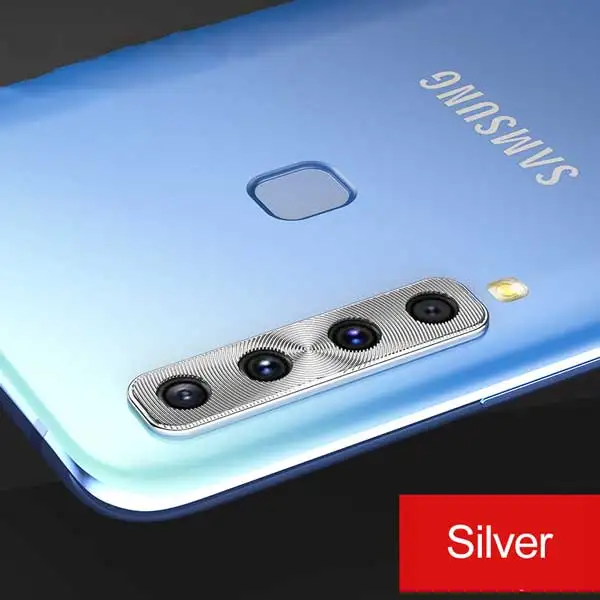 Металлическое защитное кольцо для объектива камеры для samsung Galaxy Note 10 S10 Plus S10E A50 A30 A9s A8s A9 Звездный защитный чехол - Цвет: Silver Ring