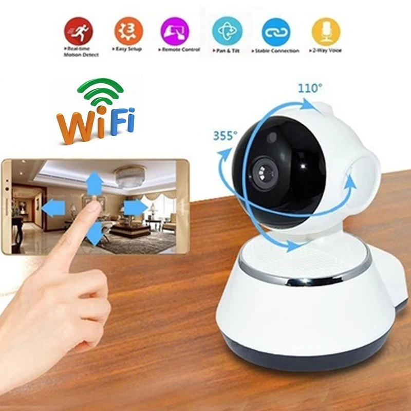 

720P IP Camera Wireless Wifi Cam Indoor Wireless Wifi Home Security Surveillance Network Camera Night Vision P2P Remote View