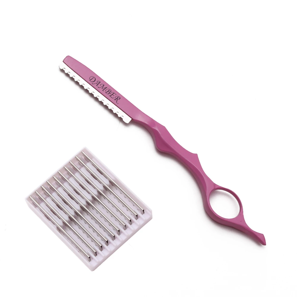 Lâminas de Barbear Peça para Corte de Cabelo Ferramenta de Estilização e Emagrecimento Afiadas Profissionais Faca 6100 17.5cm 1 3 Lâmina de barbear