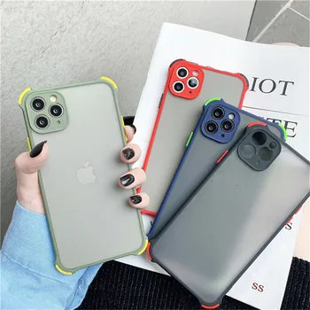 

Translucent Shockproof Phone Case For iPhone 11 Pro Max XR XS X Max 7 8 Plus Protective Phone Camera Matte Skin-friendly Cover