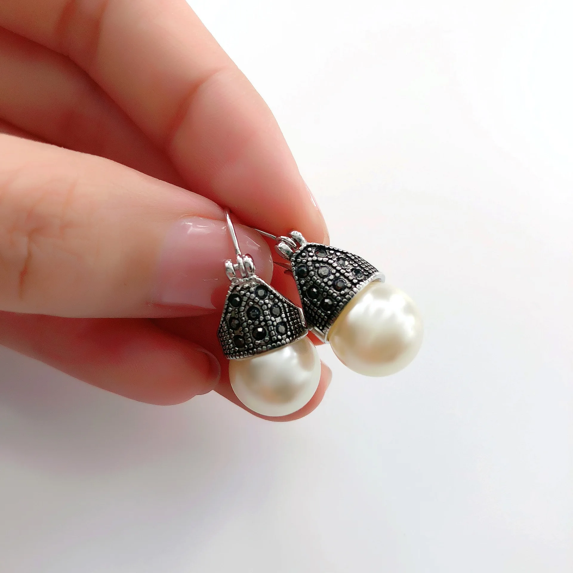 MOONROCY Free Shipping Fashion Jewelry wholesale Vintage Cubic Zirconia Crystal Imitation Pearl Earrings rings Gift|fashion pearl earrings|pearl