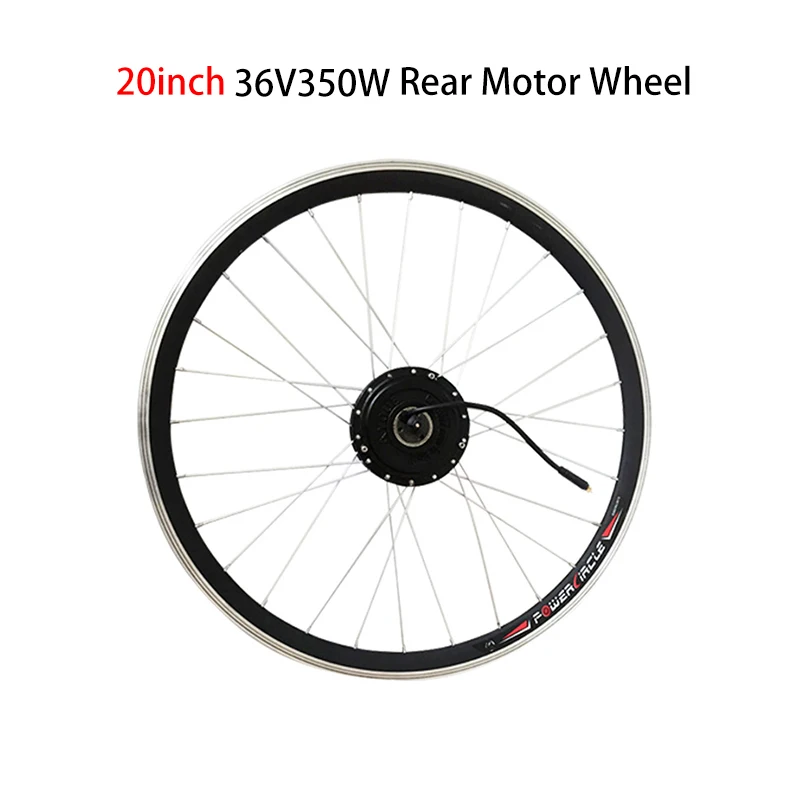 20inch no freewheel 36V 350W колесо электродвигателя с 6/7 Freewheel задняя часть электровелосипеда двигатель 2" 24" 2" 700C 28" электрический велосипед набор преобразования для электрического велосипеда - Цвет: 20inch no freewheel