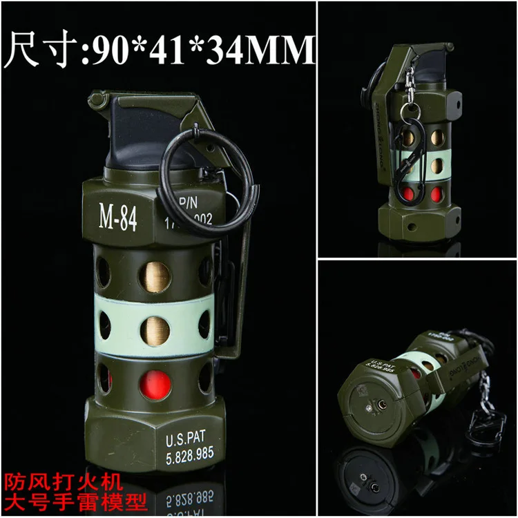 

Large Size Model Military Plug-on Transmitter Props Model Windproof Cigarette Lighter 831 US Military M84 Stun Plug-on Transmitt
