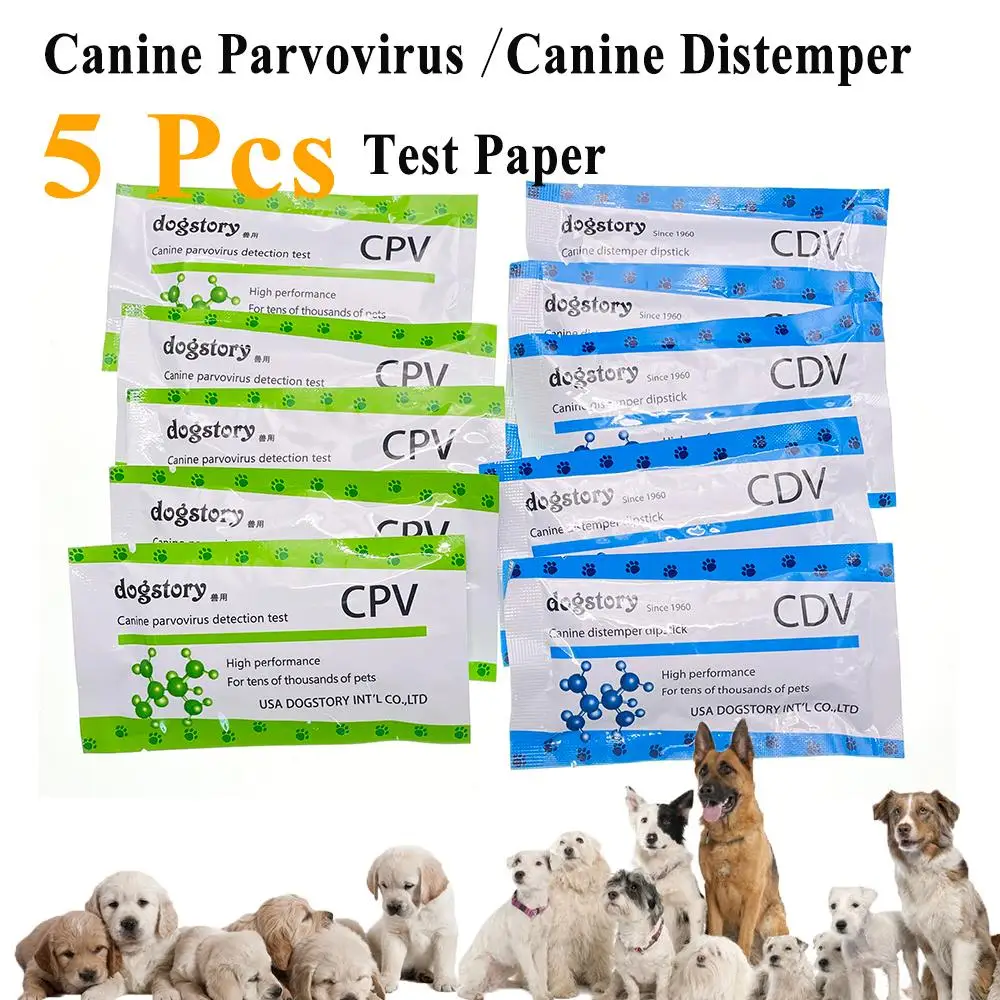Tanio 5 sztuk Canine CDV CPV Distemper papier testowy zestaw sklep
