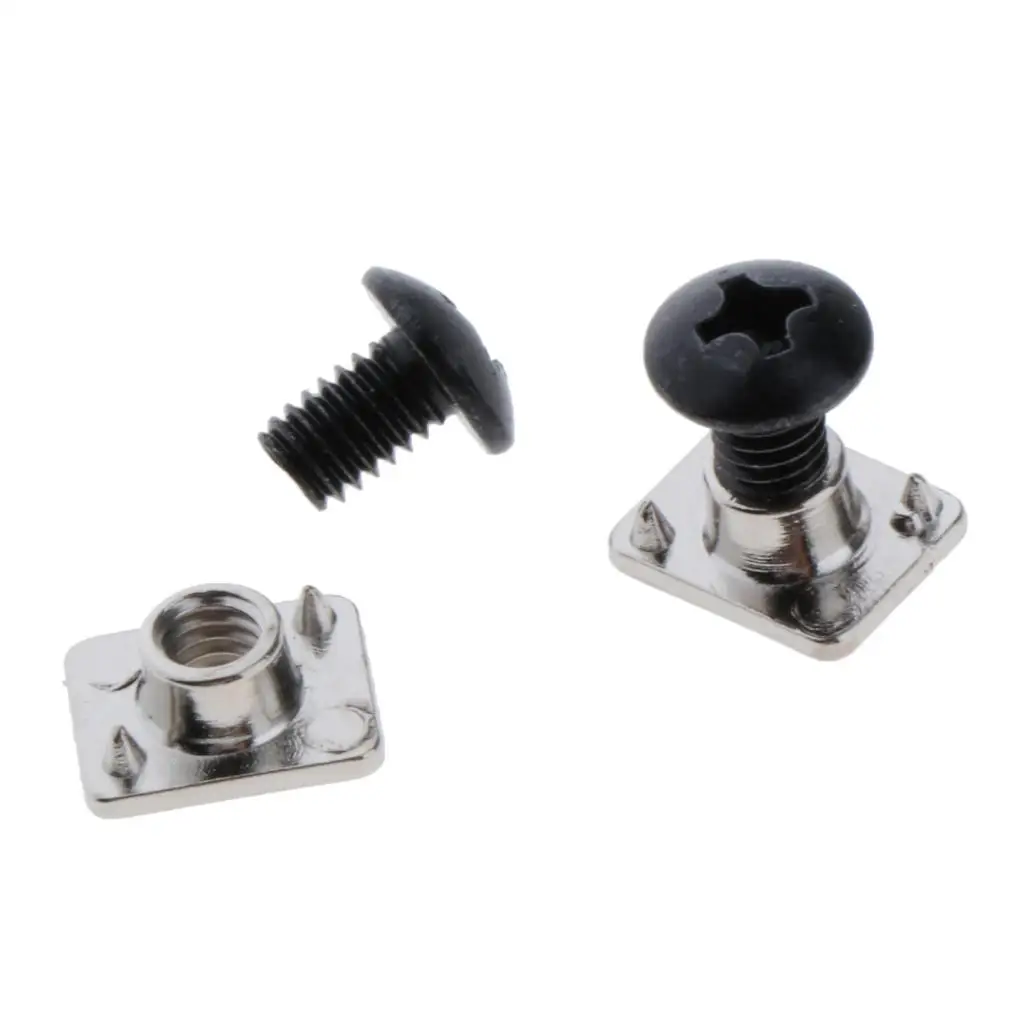 2pcs Screws + 2pcs Nuts -  Inline Roller Skates Accessories Buckle Belts Replacement Parts Bolts Tool