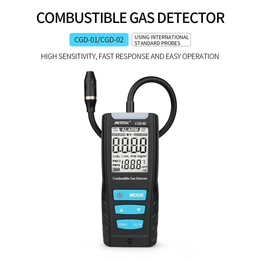 sensor de vazamento de gás combustível detector