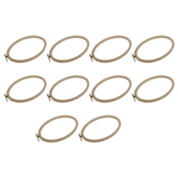 

10Pcs/Lot 21X13cm Ellipse Embroidery Hoop Oval Shape Wooden Frame Art Craft Embroidery Tool DIY Cross Stitch Hoop