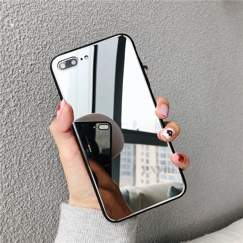 

Mirror Silicone Case for Samsung A20 A30 A50 A70 S8 S9 S10 Plus S10e 5G A10 A40 Note 10 9 8 A6 A7 A8 2018 Plating Soft TPU Cover