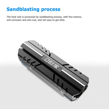 

SSD Heatsink Cooler M2-HS01 Aluminum Alloy M.2 2280 Solid State Drive Radiator for Office Caring Computer Supplies