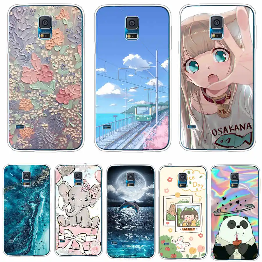 Per Samsung S5 S 5 I9600 Custodia Tpu Cover Posteriore Custodia Per Samsung Galaxy S5 Custodia Custodia Morbida In Silicone Per Samsung S5 Coque Cat
