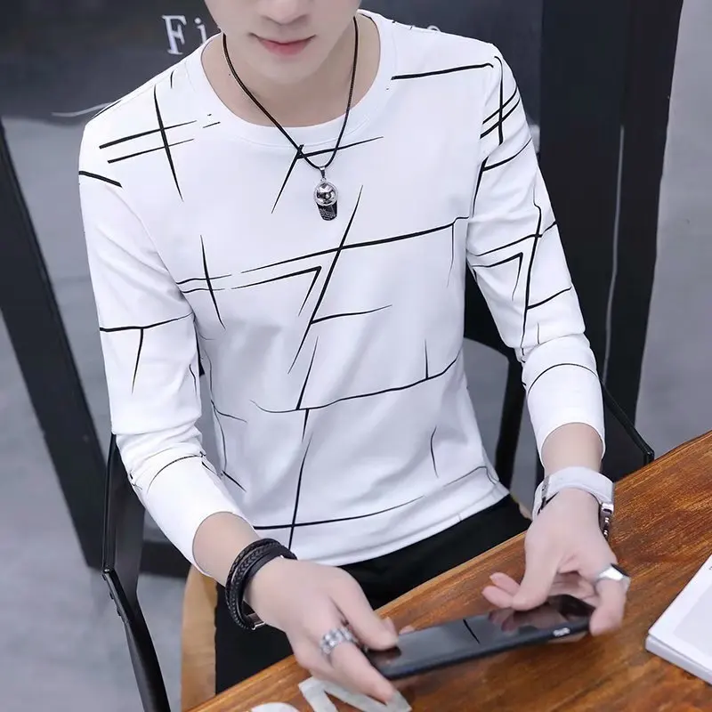 T Shirt Men Autumn Winter Men Long 
